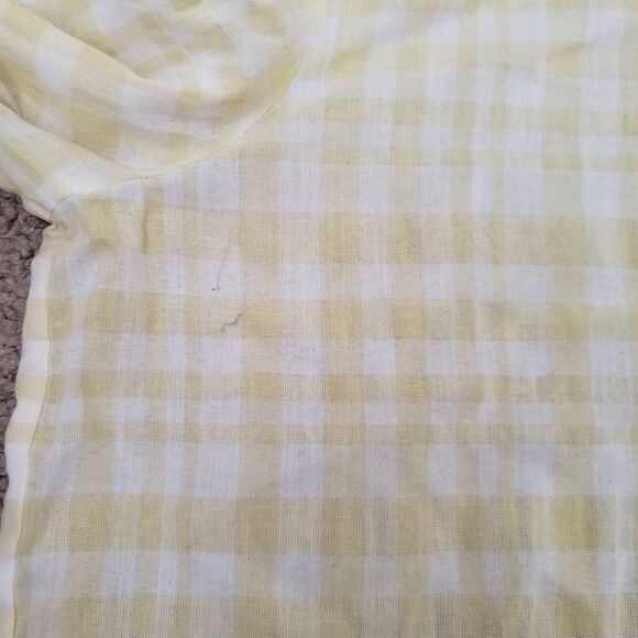 ATM Anthony Thomas Melillo Tissue Cotton Checkered Long Sleeve Blouse Shirt - Picture 11 of 11